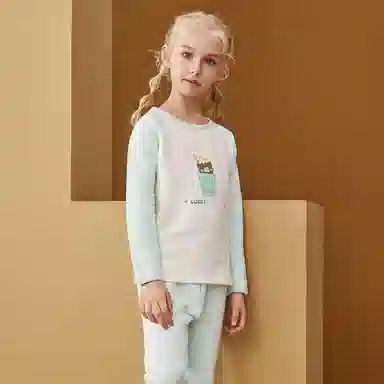 红豆 舒适亲肤百搭柔软可爱简约大方保暖套装青少年