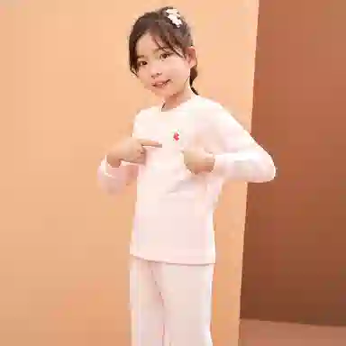 红豆 百搭舒适亲肤柔软简约大方保暖套装青少年