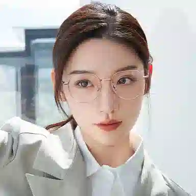 【联系客服可配度数】 苍木优品 近视眼镜框可配度数圆脸大脸显瘦超轻纯钛金丝大框配防蓝光 β钛 方形 光学镜架 男女同款情侣款