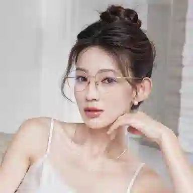 【可配度数】 苍木优品 超轻纯钛黑色椭圆小框防蓝光近视框复古高级斯文感文艺镜架 钛 圆形 功能性眼镜 男女同款情侣款