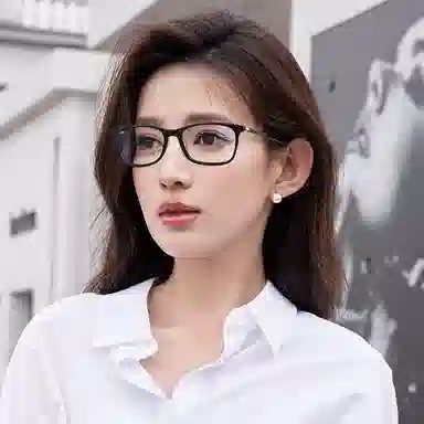 【可配度数】 苍木优品 超轻纯钛高度近视宽边小方框黑框 钛板材镜架 方形 功能性眼镜 男女同款情侣款