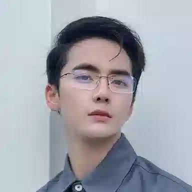 【联系客服可配度数】 苍木优品 超轻纯钛金丝边无框近视镜框男大脸金边斯文败类无边框钛架可佩镜片 功能性眼镜 男女同款情侣款