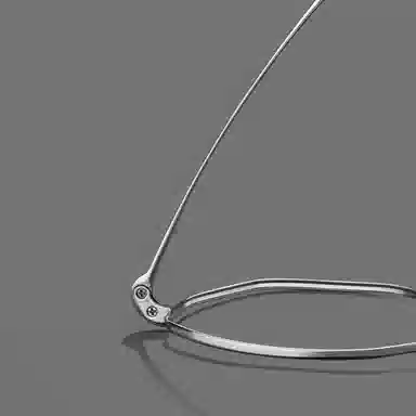 苍木优品 斯文学生超轻框可配近视镜片多边形全框细边防 β钛 不规则形 光学镜架 男女同款情侣款