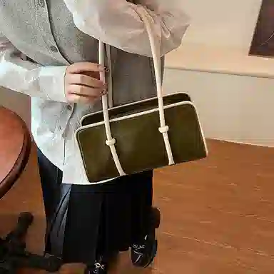 Yilv Retro Fashion Commuter PU Shoulder Bag