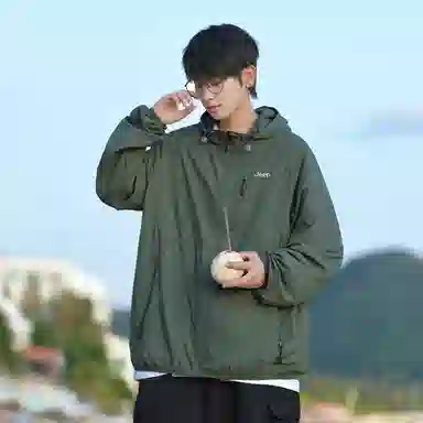 Jeep UPF50+ Hooded Sun Protection Jacket