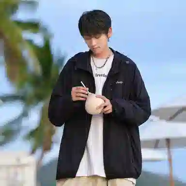 Jeep UPF50+ Hooded Sun Protection Jacket