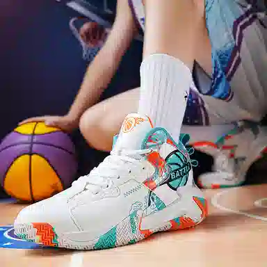 MUSNODO Basketball Shoes Black White