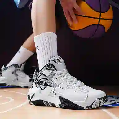MUSNODO Basketball Shoes Black White