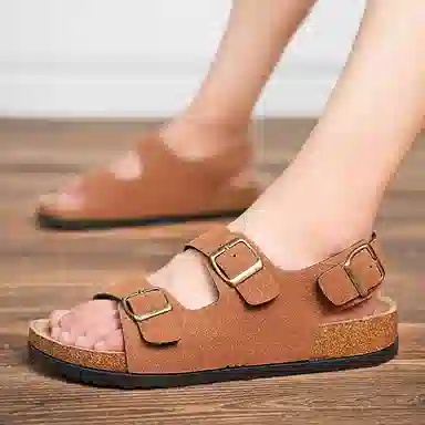 MUSNODO Cork Retro Sandals