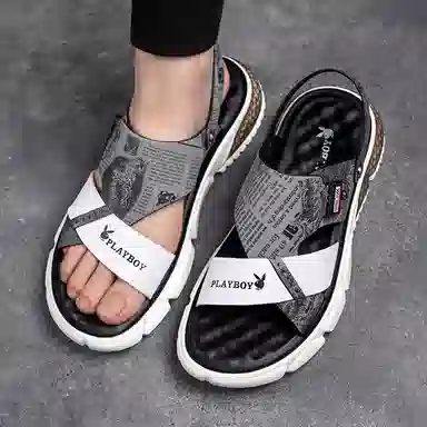 Playboy Sandals White