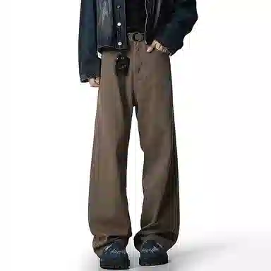 中国航天 美式高街复古水洗休闲裤 男女同款