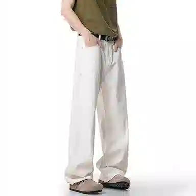 中国航天 美式高街复古水洗休闲裤 男女同款