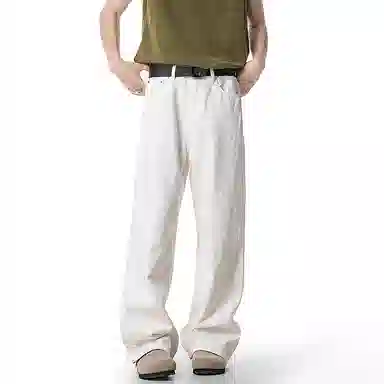 中国航天 美式高街复古水洗休闲裤 男女同款