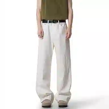 中国航天 美式高街复古水洗休闲裤 男女同款