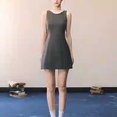 Beauty at 19 Miu Sleeveless A-Line Dress Set