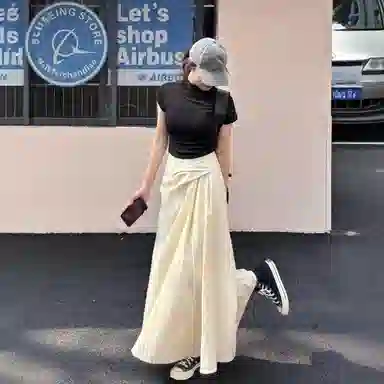 桴生 多风格融合的短袖上衣与半身裙夏季时尚穿搭裙装套装 女款