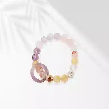 大唐国鼎 九紫离火流苏 多财多福水逆退散/甲辰吉/星运起 独特设计 优雅精致 新中式 简约 百搭 好运 水晶 手串 女款