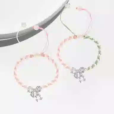 大唐国鼎 在逃公主蝴蝶结手饰 恋爱温柔百搭时尚简约气质优雅轻奢高级感小众设计感  合金 手链 女款