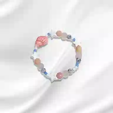 大唐国鼎 粉色海螺星星小众时尚简约设计潮酷个性小众高级感森系 好运 陶瓷 手链 男女同款情侣款