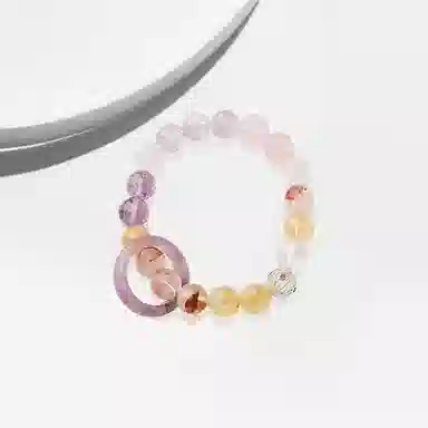 大唐国鼎 九紫离火流苏 多财多福水逆退散/甲辰吉/星运起 独特设计 优雅精致 新中式 简约 百搭 好运 水晶 手串 女款