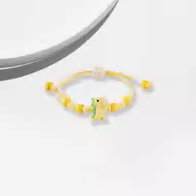 大唐国鼎 小恐龙时尚简约轻奢小众设计森系高级感优雅甜美精致气质可爱温柔浪漫百搭 好运 陶瓷 手绳 女款