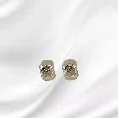 大唐国鼎 磨砂肌理 小众设计气质轻奢高级感 甜美个性设计感复古 辣妹日常通勤 合金 耳钉 女款