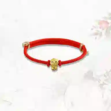 大唐国鼎 单福蛇吉祥红手绳新中式国潮小众设计本命年 诸事顺利时来好运旺事业学业本命年财运 好运 合金 手链 男女同款情侣款