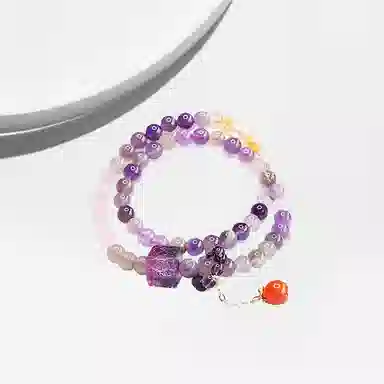 大唐国鼎 九紫离火 独特设计 优雅精致 旺好运 寓意前程似锦 发财 好运 水晶 手串 女款