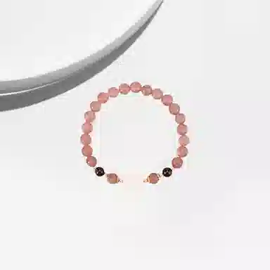 大唐国鼎 新中式复古风小众设计优雅国潮 精致纹理旺事业学业本命年财运 好运 草莓晶 手串 女款