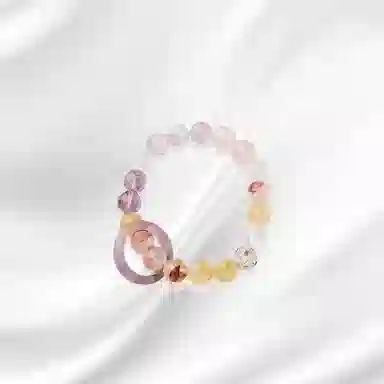 大唐国鼎 九紫离火流苏 多财多福水逆退散/甲辰吉/星运起 独特设计 优雅精致 新中式 简约 百搭 好运 水晶 手串 女款