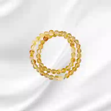 大唐国鼎 国风复古新中式复古风小众设计优雅国潮 精致纹理旺事业学业本命年财运 好运 黄水晶 手串 女款