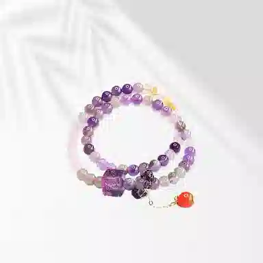 大唐国鼎 九紫离火 独特设计 优雅精致 旺好运 寓意前程似锦 发财 好运 水晶 手串 女款