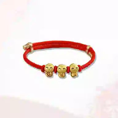 大唐国鼎 单福蛇吉祥红手绳新中式国潮小众设计本命年 诸事顺利时来好运旺事业学业本命年财运 好运 合金 手链 男女同款情侣款
