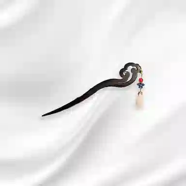 大唐国鼎 祥云国风新中式复古风小众设计优雅国潮 精致纹理旺事业学业本命年财运 好运 檀木 发簪 女款