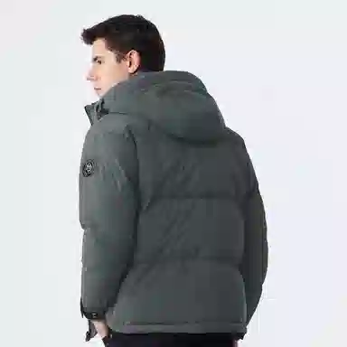 U.S. Polo Assn. Hooded Down Jacket Military Green