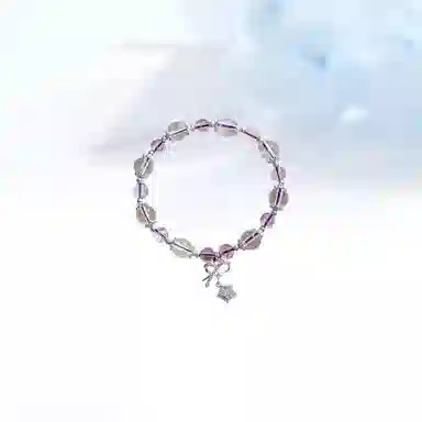 【紫气东来】 迎百宝 蝴蝶结星星串珠手链招财暴富招桃花新中式国风气质时尚优雅轻奢高级感#好运 白水晶 手串 男女同款情侣款