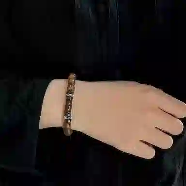 迎百宝 鸟涧山鸣 节节高竹节禅意转运事业学业上岸 国潮新中式复古小众气质经典百搭时尚通勤轻奢高级感木质 鸡翅木 手串 男女同款情侣款