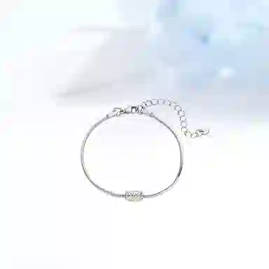 迎百宝 罗网小蛮腰设计个性百搭手饰精致超闪轻奢气质小众高级感轻奢 合金 手链 男女同款情侣款
