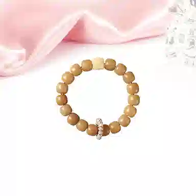 迎百宝 新中式国潮 方糖 古风盘玩焦糖色渐变奶油风黄焦糖#好运 菩提根 手串 男女同款情侣款