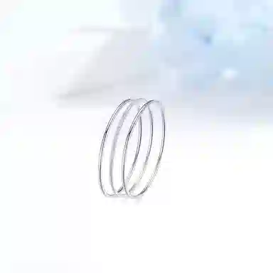 迎百宝 三生三世 好运 新中式国潮叠戴 国潮多圈叠戴 钉砂工艺亮面三件套镯 一步一响 灵动高级感手饰 合金 手镯 男女同款情侣款
