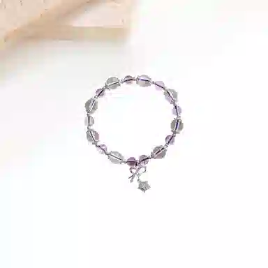 【紫气东来】 迎百宝 蝴蝶结星星串珠手链招财暴富招桃花新中式国风气质时尚优雅轻奢高级感#好运 白水晶 手串 男女同款情侣款