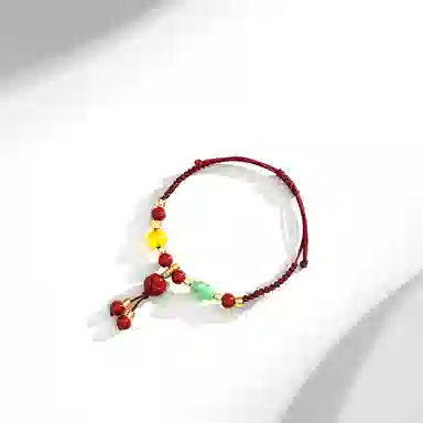 迎百宝 新中式 织物 手链 男女同款情侣款