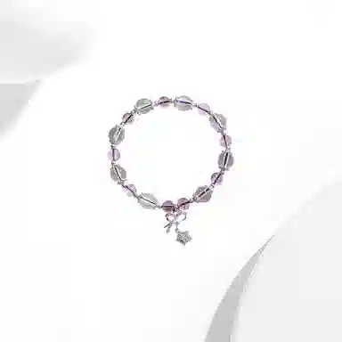 【紫气东来】 迎百宝 蝴蝶结星星串珠手链招财暴富招桃花新中式国风气质时尚优雅轻奢高级感#好运 白水晶 手串 男女同款情侣款