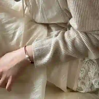迎百宝 锦鲤上岸 好运新中式国潮风年年有余本命年转运小红绳编织精致优雅转运珠气质百搭 合金 手链 男女同款情侣款