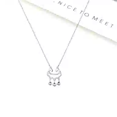 祥云平安锁 迎百宝 新中式国潮风高级感流苏灵动氛围感仙气镂空转运吉祥如意好运可调节锁骨链 告白示爱 合金 项链 男女同款情侣款