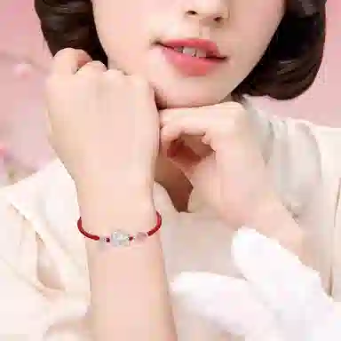迎百宝 招财吞金兽  学业事业上岸 本命年平安纳福吉祥转运珠貔貅宝宝织物手绳 新中式国潮可调节约会告白饰爱手链 男女同款情侣款