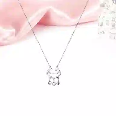 祥云平安锁 迎百宝 新中式国潮风高级感流苏灵动氛围感仙气镂空转运吉祥如意好运可调节锁骨链 告白示爱 合金 项链 男女同款情侣款