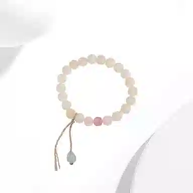 迎百宝 白云如玉绕指柔 复古新中式民族风高级感 素雅精致甜美温柔轻奢小众个性文玩盘玩#好运 菩提籽 手串 男女同款情侣款
