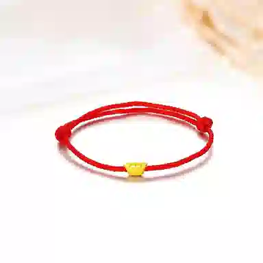 迎百宝 手心里的宝 钱途无忧 新中式国潮发财金元宝精致立体高级感编织#好运 合金 手链 男女同款情侣款
