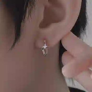 JOLLY NOTE S999 Silver Star Earrings